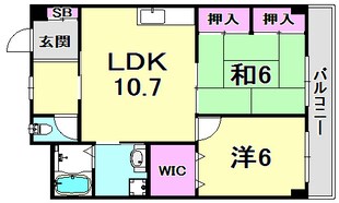 エクセラージュ夙川の物件間取画像